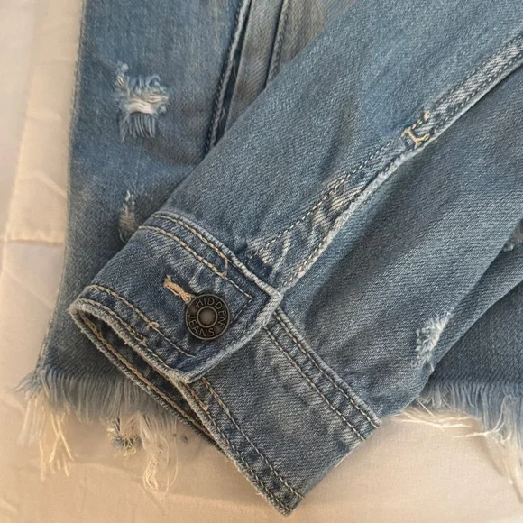 Distressed Denim Jacket by Hidden - Picture 8 of 16